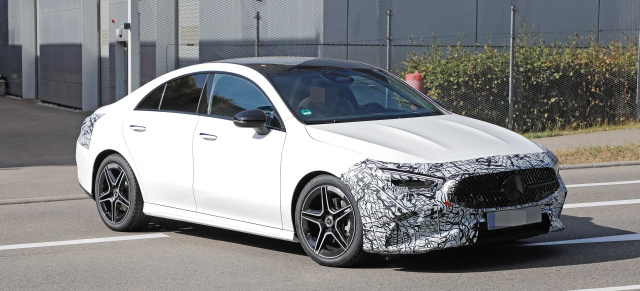 Mercedes Erlkönige erwischt: Neue Bilder vom Facelift CLA Coupé & CLA Shooting Brake