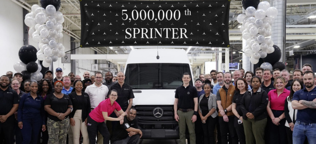 Meilenstein für den Mercedes Sprinter: 5-Millionster Mercedes-Benz Sprinter fertiggestellt