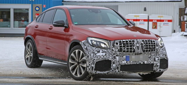 Mercedes-Benz Erlkönig erwischt: Spy Shot: Aktuelle Bilder vom Mercedes-AMG GLC63 Coupé 