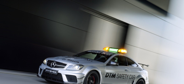 DTM 2012: Mercedes AMG C 63 AMG Coupé Black Series Safety Car: C 63 AMG Coupé Black Series sorgt in der DTM für Sicherheit
