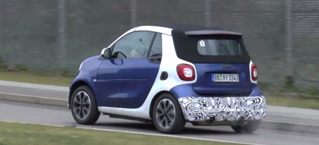 Erlkönig erwischt: smart fortwo cabrio BRABUS: Spy shot Video: das neue smart cabrio von BRABUS