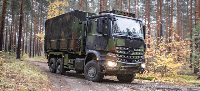 Mobilitätsdienstleister der Bundeswehr erteilt Großauftrag: Daimler Truck liefert Mercedes-Benz Arocs mit Allradantrieb und militärischer Sonderausstattung