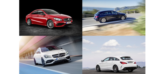 Jetzt bestellen: Mercedes-Benz CLA Coupé und Shooting Brake Mopf : Facelift von Mercedes-Benz CLA Coupé und Shooting Brake kann ab sofort geordert werden