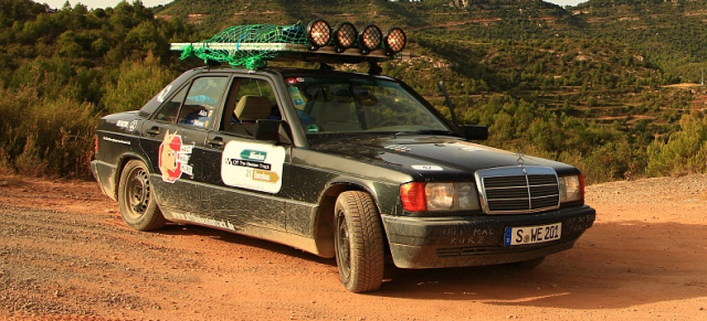 Von München nach Almeria: Mit einem Baby-Benz über Stock und Stein: Auf Rallye-Abenteuer-Tour im Mercedes-Benz 190 E 1.8