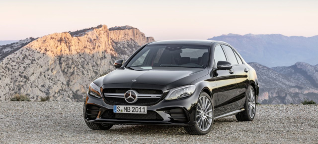 Modellpflege: Mercedes-AMG C43 : Starker Auftritt in Genf: Mercedes-AMG C 43 4MATIC MoPf jetzt mit 390 PS  