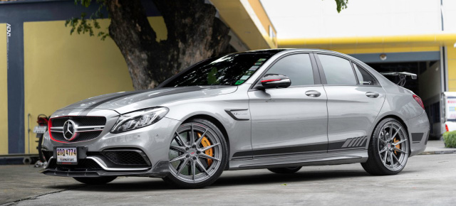 Mercedes-AMG C63 S: Edel-Tuning: Ein AMG wie Samt und Seide: C63 mit viel Carbon und schönen Rädern