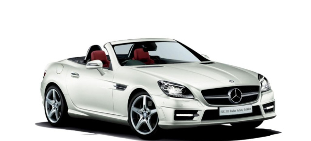 Nur für Japan: Mercedes SLK 200 Radar Safety Sondermodell: Auf 100 Exemplare limitierte SLK-Sonderedition  für die Söhne Nippons