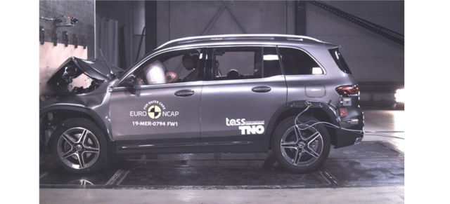 An die Wand gefahren: Mercedes-Benz GLB: 5 Sterne für Mercedes-Benz GLB beim Euro-NCAP Crash-Test