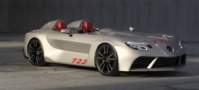 Mercedes von morgen: Modernisierte Stilikone:  „Mercedes SLR Stirling Moss Redesign"