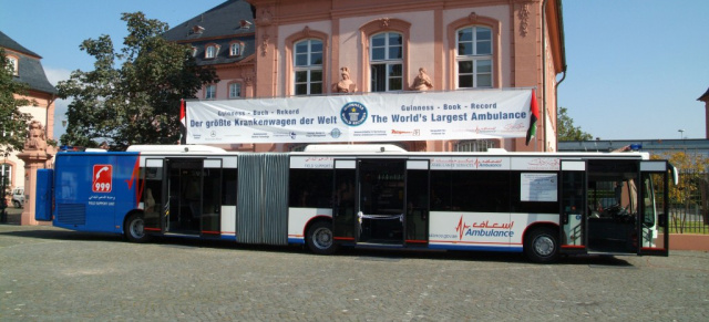 Der größte Krankenwagen der Welt: Riesen-Rettungsbus: Citaro im Guinness-Buch der Rekorde