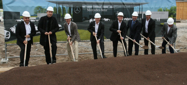 Autohaus: AssenheimerMulfinger Rhein-Neckar baut für die Zukunft: Spatenstich für das neue Mercedes-Benz Autohaus  von AssenheimerMulfinger in Sinsheim-Rohrbach.