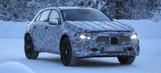 Mercedes-Benz Versuchsträger erwischt: Spy Shot: Erste Bilder von der neuen Mercedes-GLA-Generation 