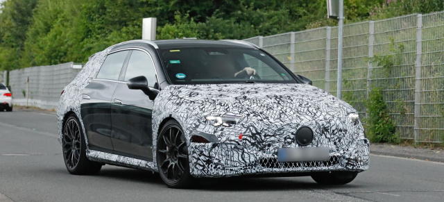Mercedes-AMG Erlkönig-Premiere: Erste Bilder vom AMG CLA 45 EV Shooting Brake 2026