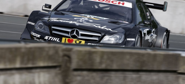 DTM Norisring:  Sieg für MB-Pilot Green: Tabellenführer Gary Paffett (THOMAS SABO Mercedes AMG C-Coupé) macht nach unverschuldetem Dreher 18 Plätze gut und baut seine Führung aus