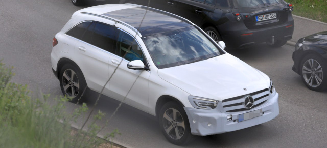 Mercedes-Benz Erlkönig erwischt: Star Spy Shot Debüt: Erste Bilder vom Mercedes-Benz GLC Facelift 2019