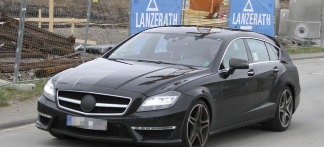 Erwischt: Mercedes Benz CLS 63 AMG Shooting Brake: Erlkönig: Spy Shot Premiere für den  Fließheck-Kombi mit AMG DNA