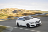 Mercedes-Benz Modelloffensive: Der neue Mercedes-Benz CLA Shooting Brake kommt auch als CLA 45 AMG in Fahrt