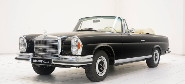 Schöner Frühlingsbote: Mercedes-Benz 280 SE 3.5 Cabriolet : Der aufwändig von BRABUS Classic  restaurierte Mercedes steht für 495.000 € zum Verkauf