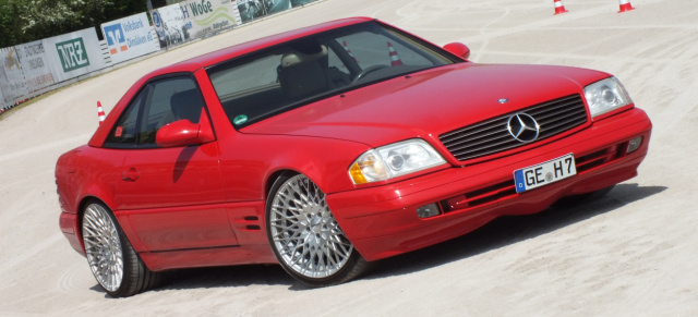 Old School forever: Mercedes SL500 (R129): 99er Roadster in rot und rüstig