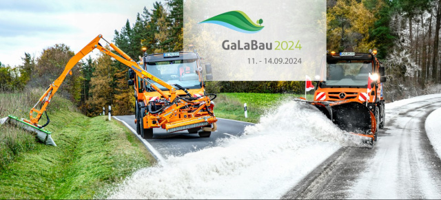 Unimog auf der GaLaBau 2024: Neue Systeme für die moderne Straßenunterhaltung