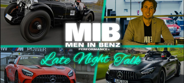 Exklusive Einblicke in die große Welt des Sterns: ROSIER Classic Sterne, SSK, GT Black Series, BUSSINK GT R Speedlegend, 400E // Folge 2: Premiere: Der zweite MIB-Men In Benz Late Night Talk