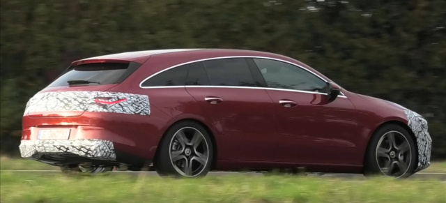 Mercedes-Benz Erlkönig erwischt: Neue Aufnahmen von der CLA Shooting Brake Modellpflege X118