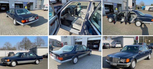 Sterne unterm Hammer bei COG Classics: Vollständig restaurierter Mercedes-Benz 500 SEL W126 (Baujahr 1984)