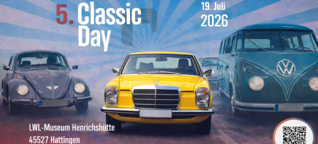 Markenoffen: 5. VAU-MAX Classic Day 19.7.2026: Szene-Highlight in beeindruckender Industriekulisse