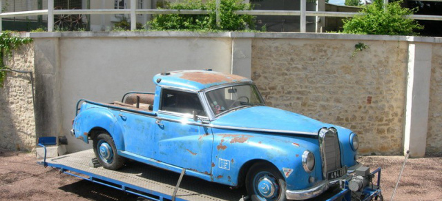 Aktenzeichen XY ungelöst: Mercedes-Benz 300 - Adenauer als Pick Up?: Irgendwo in Polen: Zum Lastwagen umgebauter Mercedes-Benz Klassiker aufgetaucht