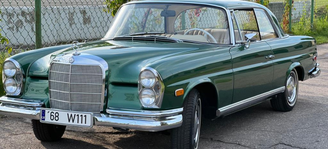 Sterne unterm Hammer bei Family Garage in Riga, Lettland: Pure Eleganz: Mercedes-Benz 280 SE Coupé (W111) wird verkauft
