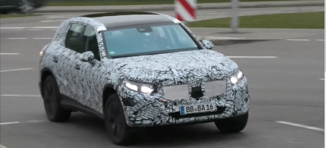 Mercedes Erlkönig erwischt: Star-Spy-Shot-Video: Mercedes-Benz GLC II (X254)