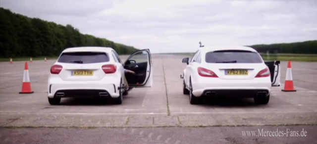 Sprintduell: Mercedes A45 AMG vs. CLS63 AMG: Wer triumphiert im Wettstreit AMG-David gegen AMG Goliath