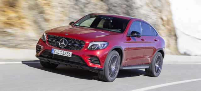 Mercedes-Benz GLC Coupé: Das Sport-SUV mit Stern in Aktion (große Bildergalerie mit 100 Fotos)