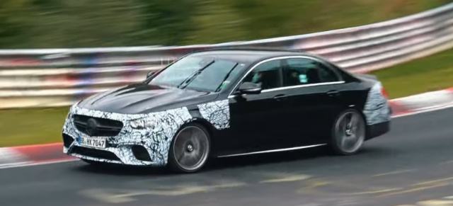 Video: Mercedes-AMG Erlkönige erwischt: Mit Volldampf durch die Grüne Hölle: Mercedes-AMG E63 MoPf auf dem Nürburgring gefilmt