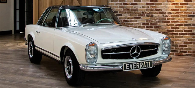 Mercedes Klassiker und Elektromobilität: Spannender SL: Everrati präsentiert Mercedes Pagode W113  mit E-Motor