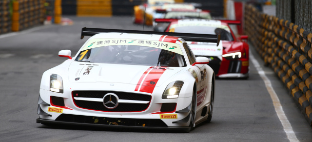 FIA GT World Cup in Macau: Maro Engel siegt im Mercedes-Benz SLS AMG GT3!