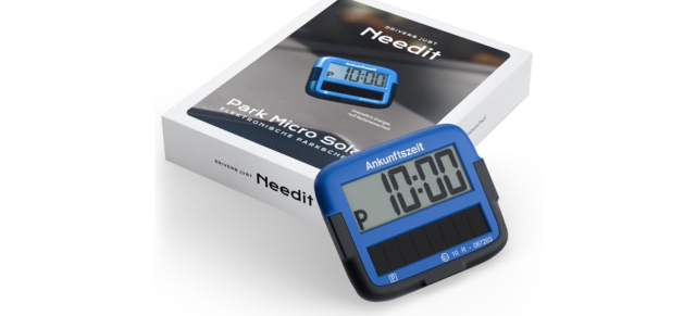 Parkscheibe Park Micro Solar von Needit: Die weltweit dünnste solarbetriebene Parkscheibe ist da