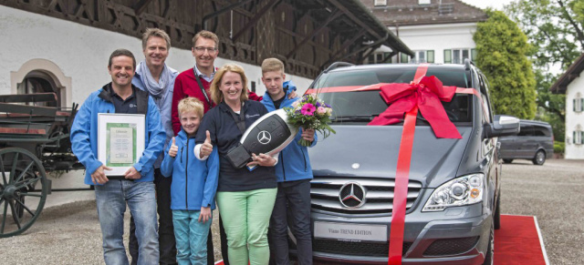  Mercedes-Benz und Jörg Pilawa küren die Viano Family of the Year 2013 : Zehn Familien kämpfen in einem Outdoor-Wochenende um den Titel