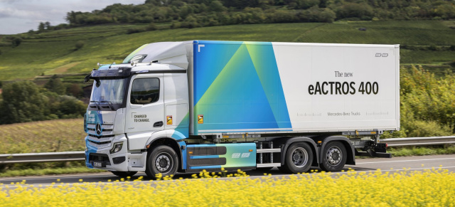 Daimler Truck Premiere: Mercedes-Benz Trucks zeigt neuen eActros 400 auf Basis des eActros 600