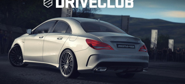 Enthüllt: So sieht der neue Mercedes-Benz CLA 45 AMG aus!: Sony Playstation's "Driveclub" enthüllt den Baby CLS in der AMG Version