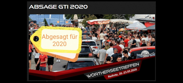 GTI-Treffen Wörthersee 2020 fällt aus: Opfer des Corona-Virus: Autotreffen am Wörthersee wird abgesagt