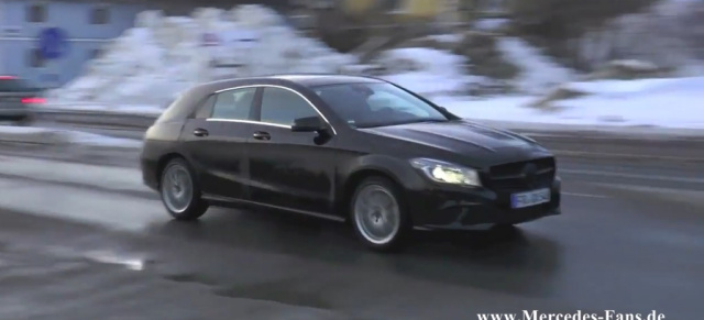 Erlkönig Video: Mercedes CLA Shooting Brake: Bewegte Bilder vom kommenden Kompakt-Kombi mit Stern 