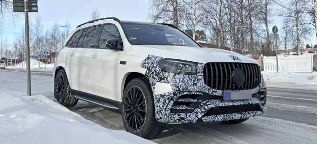 Mercedes-AMG Erlkönig erwischt: Spy shot: Aktuelle Bilder vom Mercedes-AMG GLS 63 Facelift