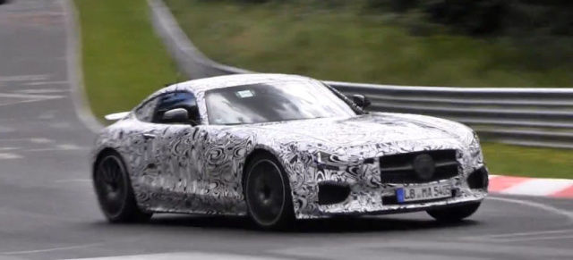 Frisches Erlkönig Video: Mercedes-AMG GT donnert durch die Grüne Hölle (Video): Letzte Testfahrten auf dem Nürburging vor der Premiere am 9.September