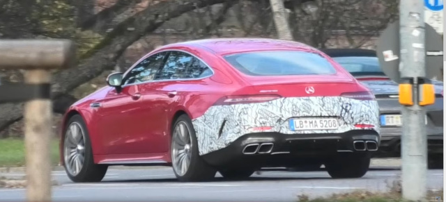 Mercedes-AMG Erlkönig erwischt: Schnappschuss-Video: Aktuelle Bilder vom Mercedes-AMG GT 73e 4-Türer Coupé