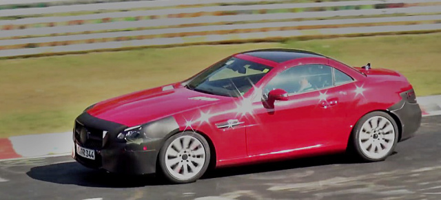 Erlkönig Video: Mercedes-Benz SLC auf dem Nürburgring: Der SLK-Nachfolger saust durch die Grüne Hölle