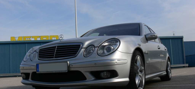 Mercedes AMG aus 2. Hand: If i had a Hammer: Unterwegs im Mercedes E 55 AMG : Auto aus 2. Hand, Faszination 1. Sahne! 