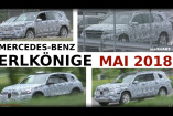 Mercedes-Benz SUV Erlkönig: Video mit Trio: Prototypen von GLB, EQC und GLS im Film