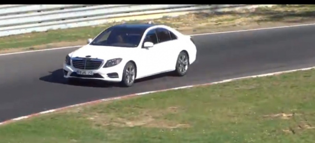 Erlkönig im Video: Neue Mercedes-S-Klasse auf dem Nürburgring: Bewegte Bilder vom kommenden Mercedes-Benz Oberklassemodell (W222)