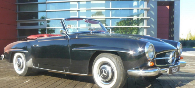 Filmstar: 1958er Mercedes-Benz 190 SL Roadster (W121) und Flawless: Dieser Mercedes-Oldtimer machte bei den Dreharbeiten zum britischen Kriminalfilm Flawless mit